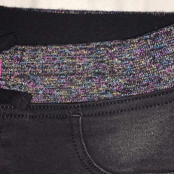 Wonder nation | Black Knit denim sequin shorts xl size 14-16 - Picture 3 of 3